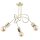 Deckenleuchte Retro Metall 48 cm Gold 3-flammig E27