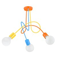 Deckenlampe Kinderzimmer 48 cm Bunt 3-flammig E27