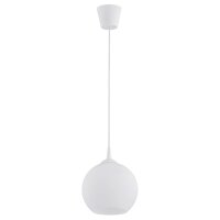 Hängelampe Weiß H: 90 cm D: 20 cm E27 Retro...