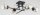 Deckenlampe Kugelschirm 85 cm Metall Rauchglas Retro Design