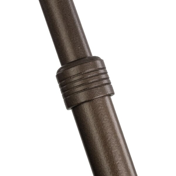 Bogenleuchte Stoff Braun blendarm E27 190 cm Modern