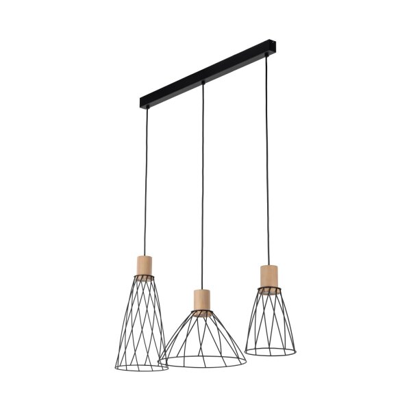 Pendelleuchte Modern Metall Schwarz 82 cm E27 Industrie