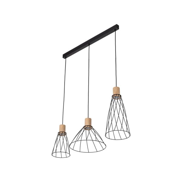 Pendelleuchte Modern Metall Schwarz 82 cm E27 Industrie