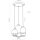Pendelleuchte Glas Transparent E27 B:34 cm stilvoll