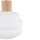 Pendelleuchte Beige Glas Holz Metall B:20 cm E27