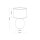 Tischlampe Glas Weiß E27 48 cm elegant Stoff stilvoll