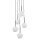 Pendelleuchte Schwarz B:37 cm Glas Metall G9 blendarm