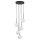 Pendelleuchte Schwarz B:37 cm Glas Metall G9 blendarm