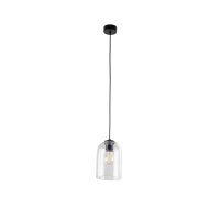 Pendelleuchte Glas Metall Transparent E27 B:14 cm