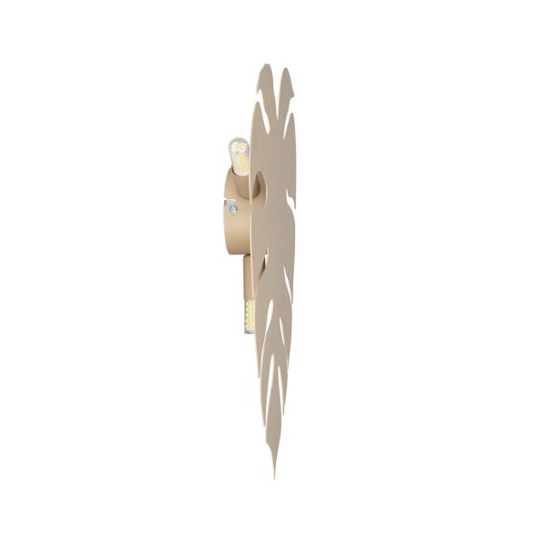 Wandleuchte 3-flammig in Beige G9 B:35 cm Stahl elegant