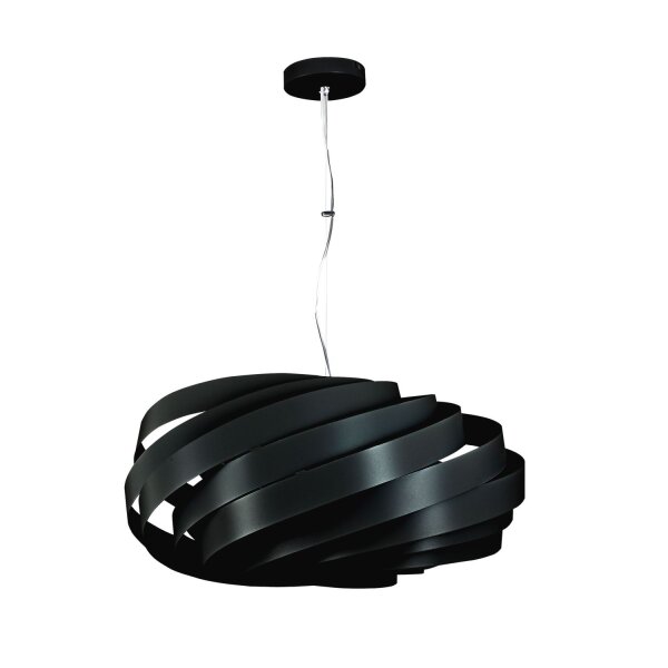 Pendelleuchte Metall elegant B:56 cm Schwarz E27 modern