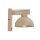 Wandleuchte mit Schalter Holz Metall Beige E27 B:18 cm