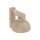 Wandleuchte mit Schalter Holz Metall Beige E27 B:18 cm