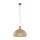 Pendelleuchte Zeitlos Holz Metall Beige B:33,5 cm E27