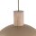 Pendelleuchte Zeitlos Holz Metall Beige B:33,5 cm E27