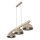 Pendelleuchte Beige Holz Metall 118 cm E27 3-flammig
