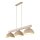 Pendelleuchte Beige Holz Metall 118 cm E27 3-flammig