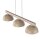 Pendelleuchte Beige Holz Metall 118 cm E27 3-flammig