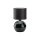Tischleuchte Schwarz Modern 36 cm E27 Glas Stoff