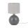 Tischleuchte Grau Modern 36 cm E27 Glas Stoff