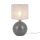 Tischleuchte Grau Modern 36 cm E27 Glas Stoff