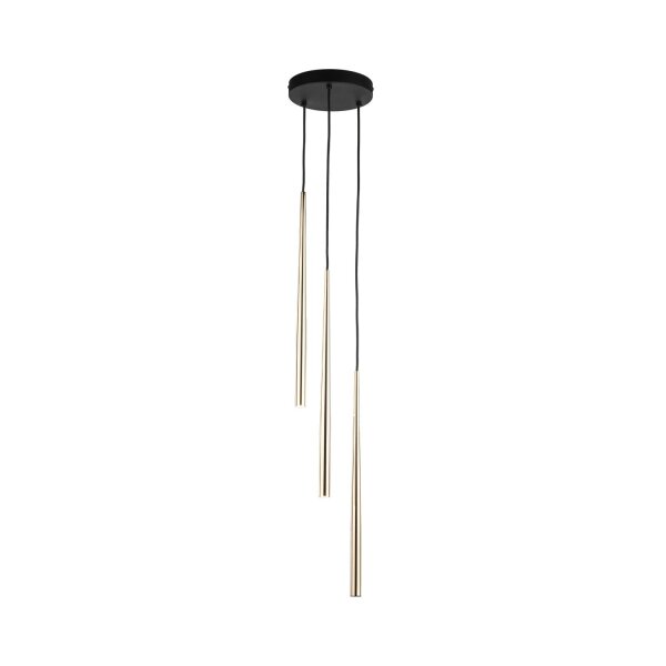 Pendelleuchte Elegant B:20 cm Schwarz G9 Stahl Gold