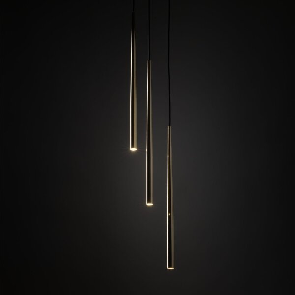 Pendelleuchte Elegant B:20 cm Schwarz G9 Stahl Gold