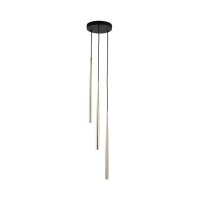 Pendelleuchte Elegant B:20 cm Schwarz G9 Stahl Gold