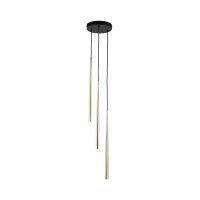 Pendelleuchte Elegant B:20 cm Schwarz G9 Stahl Gold