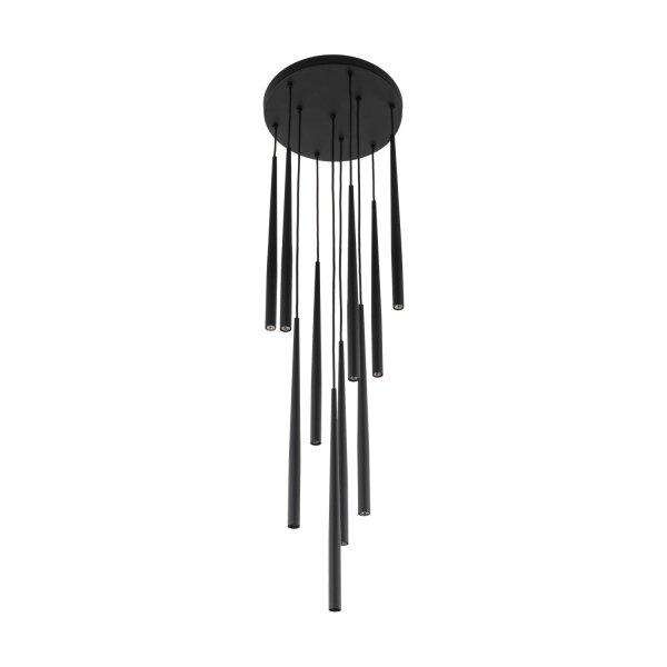 Hängelampe Schwarz Modern B:35 cm G9 10-flammig