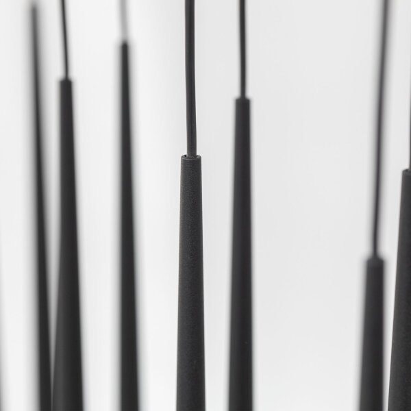 Pendelleuchte Schwarz G9 120 cm Zeitlos Stahl Zylinder
