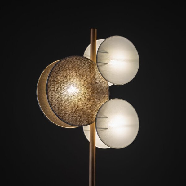 Stehlampe Holz Weiß E27 150 cm 3-flammig Skandinavisch