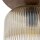 Deckenleuchte Holz Braun E14 42 cm Glas 3-flammig