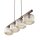 Pendelleuchte zeitlos Holz Braun 95 cm E14 Glas Cognac