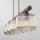 Pendelleuchte zeitlos Holz Braun 95 cm E14 Glas Cognac