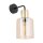 Wandleuchte Gold Bernstein Glas Elegant B:12 cm E27