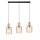Hängelampe Gold Bernstein Glas 3-flammig 73 cm E27