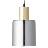 Wandleuchte Gold Graphit Glas Elegant B:12 cm E27