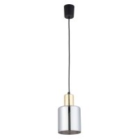 Pendelleuchte Gold Graphit Glas Elegant &Oslash;12 cm E27