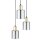 Pendelleuchte Gold Graphit Glas 3-flammig B:32 cm E27