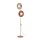 Stehleuchte Rot Metall Glas 160 cm G9 blendarm