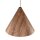 Pendelleuchte Holz Metall Schwarz E27 B:61 cm natürlich