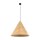 Pendelleuchte Holz hell Metall Schwarz E27 B:61 cm