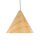 Pendelleuchte Holz hell Metall Schwarz E27 B:61 cm