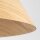 Pendelleuchte Holz hell Metall Schwarz E27 B:61 cm