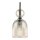 Wandleuchte Glas Metall Schwarz B:13 cm E14 Glas Cognac