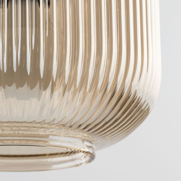 Pendelleuchte Glas in Cognac B:15 cm E14 stilvoll