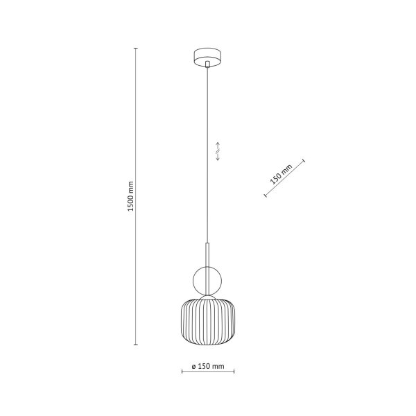 Pendelleuchte Glas in Cognac B:15 cm E14 stilvoll