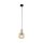Pendelleuchte Glas in Cognac B:15 cm E14 stilvoll