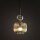 Pendelleuchte Glas in Cognac B:15 cm E14 stilvoll